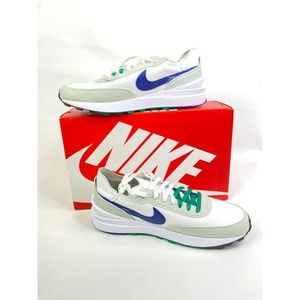 Nike Men's Waffle One SE WHITE‎ GREEN ROYAL BLUE, Size 10